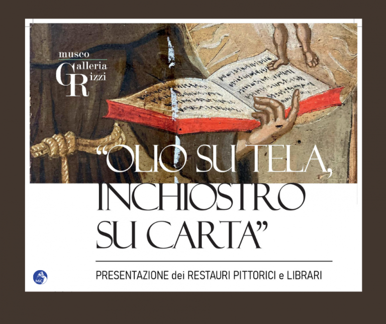 “OLIO SU TELA, INCHIOSTRO SU CARTA”