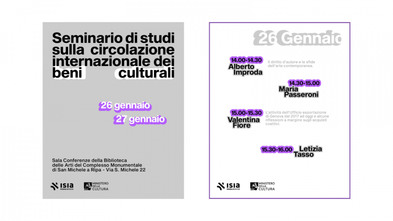SEMINARIO DI STUDI SULLA CIRCOLAZIONE INTERNAZIONALE DEI BENI CULTURALI